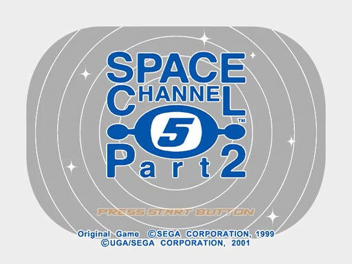 Space Channel 5 title screen for Sega Dreamcast